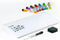 Glassboard Studio Glass Dry Erase Doodle Tray for Desktop Office Supply Storage - Includes 8 Markers and Eraser (White)