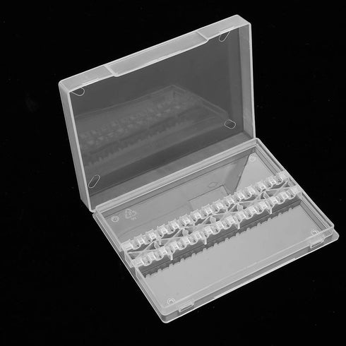 ZJchao Nail Drill Bit Box, 14 Holes Display Storage Case for Professional Nail Art Polishing Grinding Drill Bits
