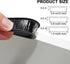 U-Shape Veneer Edge Banding, 16.4 Ft Self Adhesive Edge Trim, Flexible TPE Edge & Corner Protector for Shelves, Furniture, Countertop (1.0 in, Black)