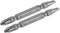 uxcell 2 Pcs PH2/SL6 Magnetic Double Ended Screwdriver Bits, 1/4 Inch Hex Shank, 2.56-inch Length