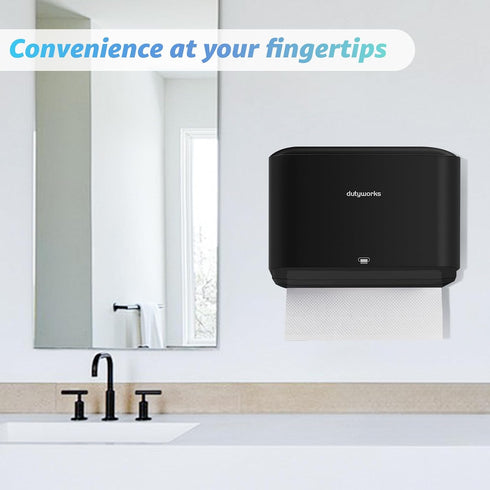 Commercial, Paper Towel Dispenser Wall Mount, Multifold Paper Towel Holder Adhesive Hand Towel Dispenser for Bathroom