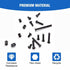 Hincell 28 Set Set M6x20mm/30mm/40mm/50mm/60mm/70mm/80mm Crib Screws Hardware Replacement Kit, Baby Bed Frame Bolts