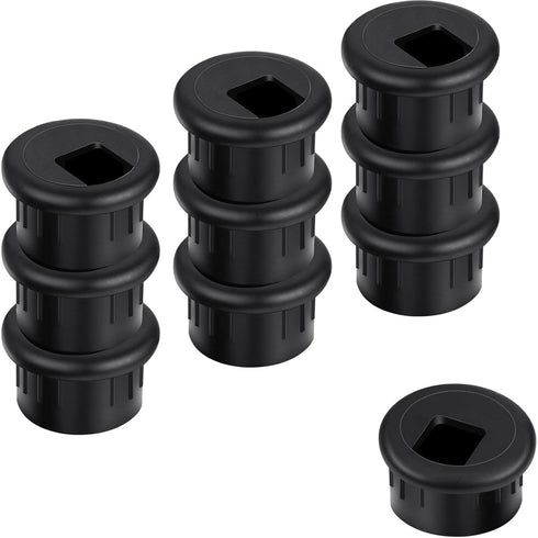 SATINIOR 10 Packs Desk Cable Wire Grommet Cord, PC Computer Desk Plastic Grommet Cord, Tidy Cable Hole Cover Organizers
