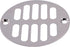 Westbrass Polished Chrome Shower Strainer Set with Screws, Grill and Crown, D312-26