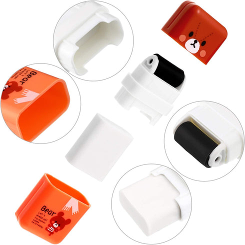 Outus 16 PCS Cute Animal Roller Erasers, Pencil Eraser Shaving Roller Case for School Supplies