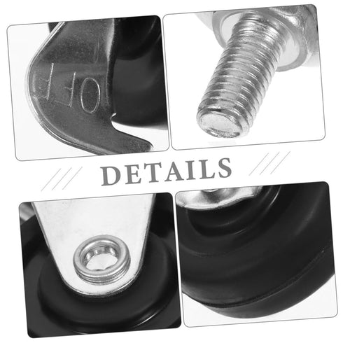 4pcs ULTECHNOVO Rolling Carts Wheels Swivel Casters Brakes Small Caster Wheels for Cart