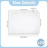 20 8.8x7.4 SUPERDANT PCS Running Medal Hangers Race Bib Display Vinyl Protector Sheets Transparent Rectangular