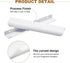 uxcell 10pcs Matte White Edge Finger Pulls for Cabinets, 160mm/6.3in Hole Center, Hidden Cabinet Handle