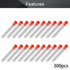 Othmro 300Pcs Clear Plastic Test Tubes with Red Caps, 12mmx75mm Mini Test Tubes for Laboratory Use