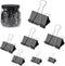 Binder Clips Paper Clamps Assorted Size, 200 Pcs in Extra Large, Large, Medium, Small, Extra Small, Mini