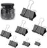 Binder Clips Paper Clamps Assorted Size, 200 Pcs in Extra Large, Large, Medium, Small, Extra Small, Mini