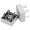 2Pcs KBPC2010 Bridge Rectifier Diode, AC to DC, 1000V 20A, 4 Pin Power Rectifier Diode Electronic Components