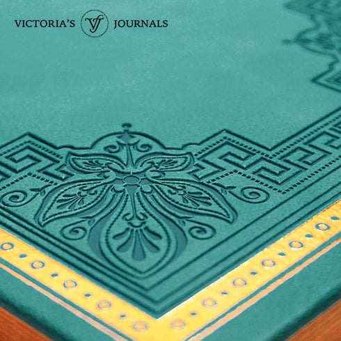 Leatherette Vintage Journal - Hard Cover Lined Notebook, A5 Size, 5.7'' x 8.1''