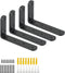Mooche 4Pack Floating Shelf Brackets, Heavy Duty Metal L Brackets Wall Mounted Corner