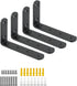 Mooche 4Pack Floating Shelf Brackets, Heavy Duty Metal L Brackets Wall Mounted Corner