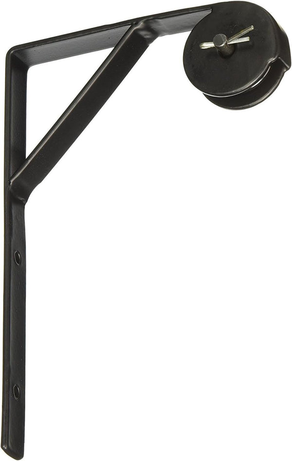 Newhouse Lighting Wall Mount Pulley for Pendant Lamps, Black, 1"