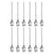 12pcs 18Gauge Stainless Steel Dispensing Needles, 1 1/2" Blunt Tips Luer Lock for Thick Liquids, Ink, Glue