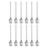 12pcs 18Gauge Stainless Steel Dispensing Needles, 1 1/2" Blunt Tips Luer Lock for Thick Liquids, Ink, Glue