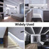 2 Pack 5V (3.28FTx2) ZSLAIFU White USB Light Strip COB Flexible Strip Light LED Backlight for Bedroom Cabinet Vanity