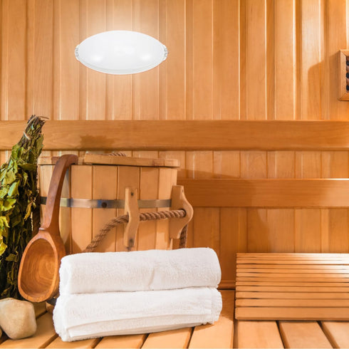 8.07X3.93X3.34 Inches jojofuny Sauna Explosion-Proof Light Shade Flush Mount Ceiling Lamp Cover Anti-Fog Vapor Proof
