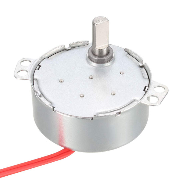 uxcell Synchronous Gear Motor - AC 24V 4-5RPM Electric Motor CCW/CW 4W for Electric Fan