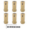 6Pcs Hex Coupler, 7mm Bore Motor Hex Brass Shaft Coupling for DC Motor Shaft, Robot, Model Car Tires