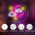 Bklphsey Dimmeable Light14in*13in Moon Cloud Star Neon Sign Pink Led Neon signs for Wall Decor Moon Cloud Star LED Neon