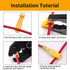 Vrupin 280 PCS T Tap Wire Connectors, Blue 18-14AWG Waterproof T Taps for Automotive Wiring, Self Stripping Quick