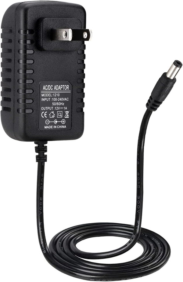Suacopzar DC 12V 1A Power Supply Adapter Transformer, 12V DC Converter AC 100-240V