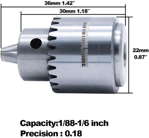 AUTOTOOLHOME Mini DC 12V Electric Hand Drill Motor & Twist Drills Set 1/88-1/6 inch JT0 Chuck Jewelry Craft Kit