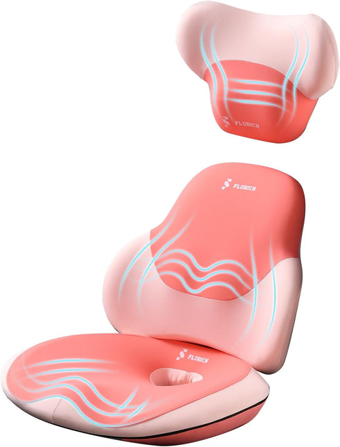 FLORICH Seat Cushion Lumbar Support Pillow for Office Chair, Car Lower Back Support, Ergonomic Desk Chair Pillow