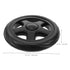 Ipetboom 2pcs Heavy Duty Grocery Trolley Replacement Wheels Black Rolling Cart Casters for Shopping Basket Carts