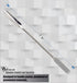 Stainless Steel Double Ended Micro Lab Scoop Spoon, Half Rounded & Flat End Spatula Sampler (7 INCH)