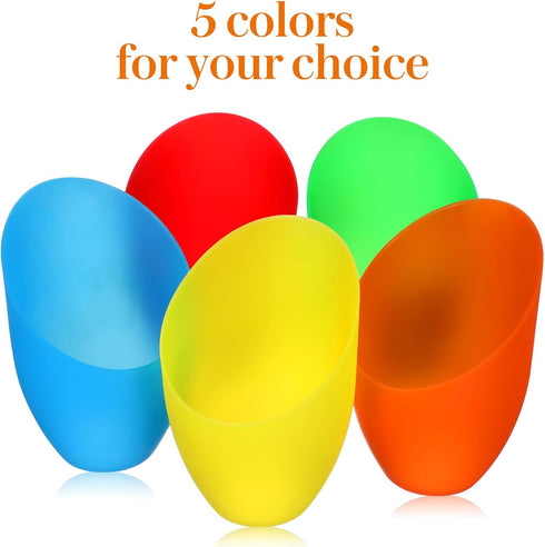 LIFKOME 5.51X3.54 Inch Set 5 Plastic Lampshade Replacement Horseshoe Lamp Cover of Lightweight Colored Lamp Shades