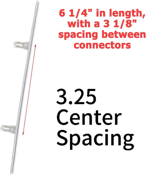 Polysatin,Vinyl,Summerwind Shutters,2 3.25 Inch Spacing(15 Shutter Vane Repair Slider Tilt Bar Connector for Connect