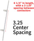 Polysatin,Vinyl,Summerwind Shutters,2 3.25 Inch Spacing(15 Shutter Vane Repair Slider Tilt Bar Connector for Connect