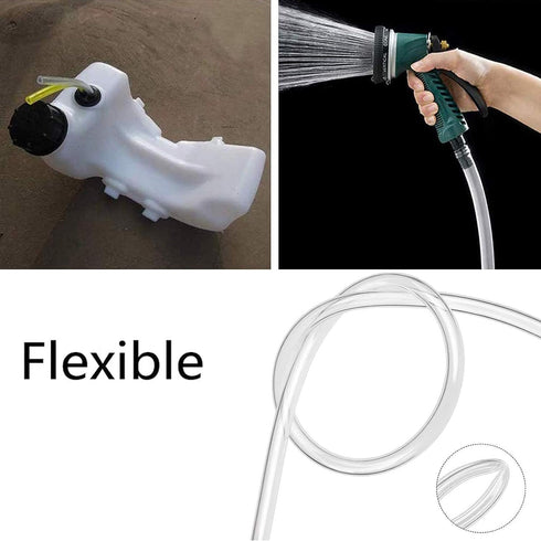 AMHUKIP 1m 7 13mm) Silicone Tube, Flexible Silicone Rubber Tubing Water Air Hose for Pump, for Home Brewing