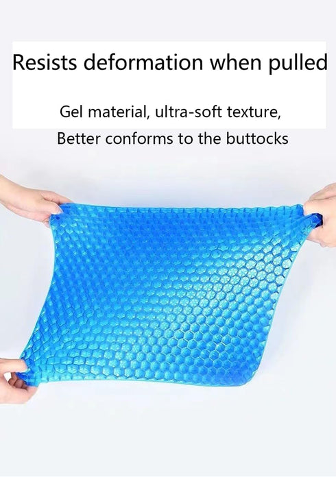 Mergct Upgraded Gel Cushion: Oversized, Thickened Honeycomb-Pattemed Silicone Pregnancy Chair Pad forOffice, Classroom
