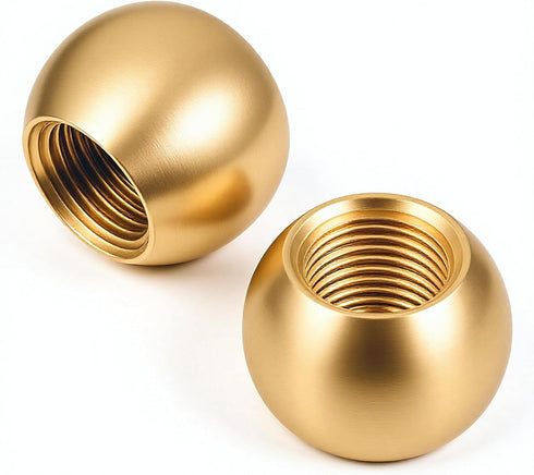 Jxiwfvl 2Pcs Lamp Finial M10 Lamp Shade Holder Brass Lampshade Adapter Screw On