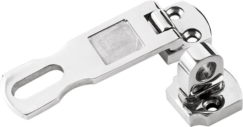 2 Pcs 3 Inch Marine Grade Door Hasp, 316 Stainless Steel Heavy Duty Swivel Safety Hasp with Padlock Eye Mount