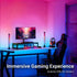 Smart Gaming Light Bar Ambient Lighting, LED Backlights with Scene and Music Sync for Game Monitor, PC, TV, Room