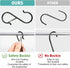 12 Pcs S Hooks, 3.5 Inch Stainless-Steel Heavy-Duty Hooks for Hanging Kitchen Utensils, Pots, Pans, Clothes, Plants,