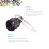 PH PandaHall 12 Set of 5ml Glass Eye Droppers - Pressure Rotating Cover Oil Droppers Pipettes for Essential Oil Bottles