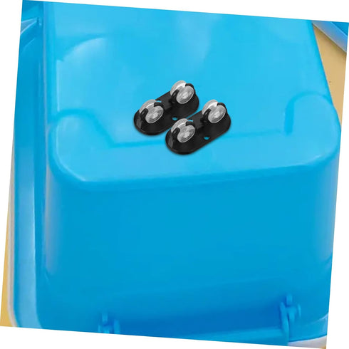 4pcs Self-Adhesive Mini Caster Wheels for Furniture Trash Cans and Storage Boxes Universal Rolling Pads for-Bed