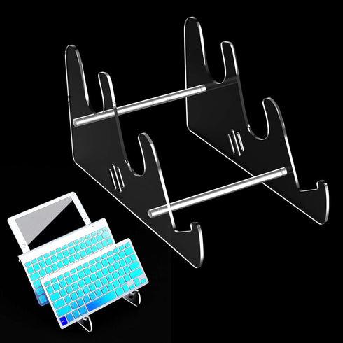 SaisaiTan Acrylic Keyboard Display Stand Holder Mechanical Computer Stand Shelf for Desk Transparent