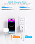 US to UK Ireland Travel Plug Adapter, Type G Power Plug with 3 Outlets and 3 USB Ports for USA to England, Scotland