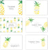 Gooji 4x6 Pineapple Thank You Cards (Bulk 36-Pack) Matching Peel-and-Seal White Envelopes