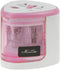 Electric Pencil Sharpener, Pink Portable Automatic Heavy Duty for School Home, Battery Operated