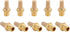 SNS PST-N01 Male Thread 1/8 NPT Brass Pneumatic Exhaust Muffler Silencer, 10 PCS Per Pack
