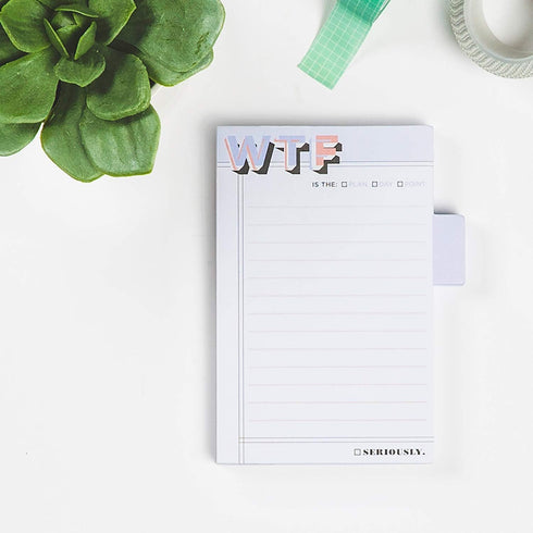 Knock Knock WTF Sticky Notes/Sticky Tabs Note Pad